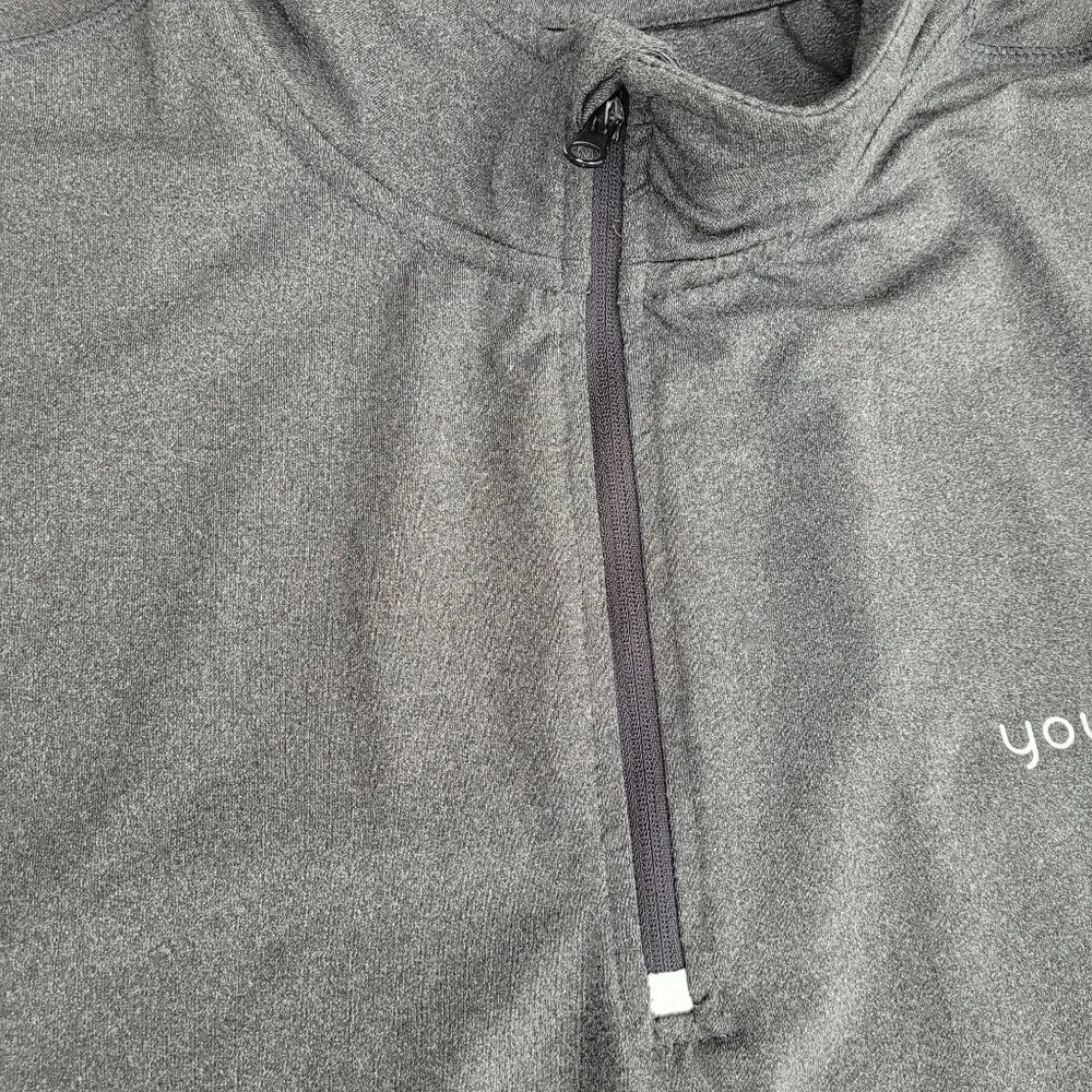 Younique 1/4 Zip Pullover Jacket Thermal Layer Men's 2XL Gray - Picture 4 of 13